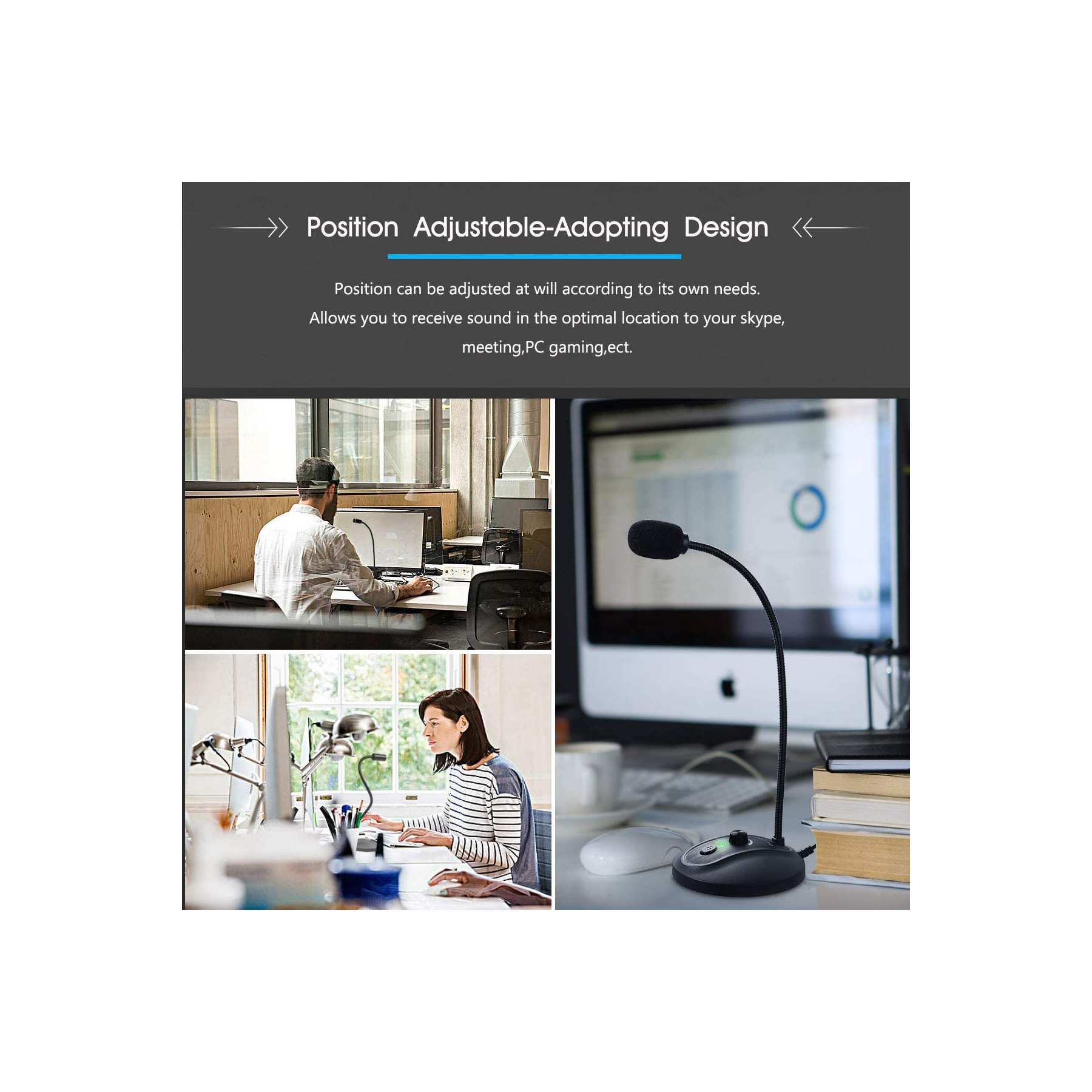 Gooseneck Microphone - USB | Advantage Software